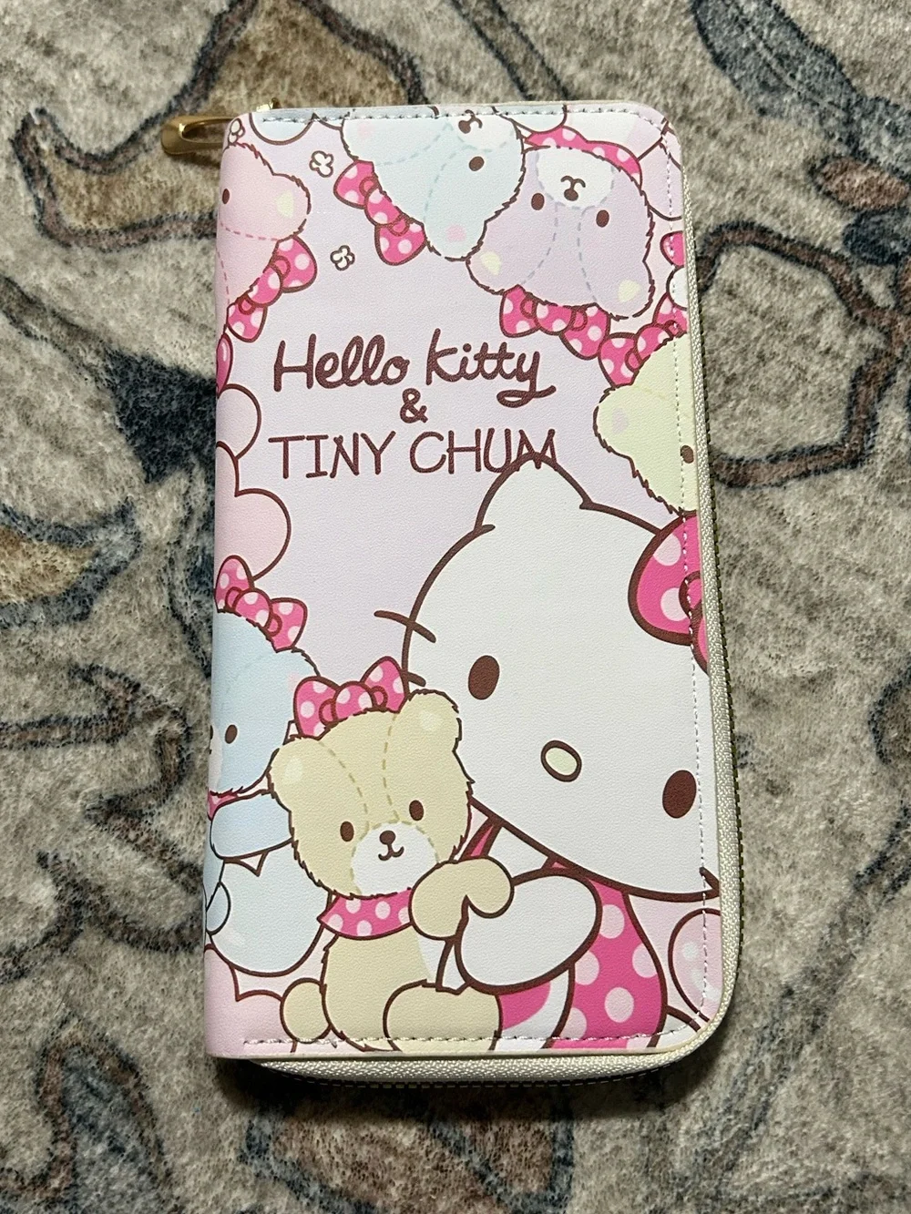 NWOT Sanrio Hello Kitty & Tiny Chum Pink Printed Zipper Wallet